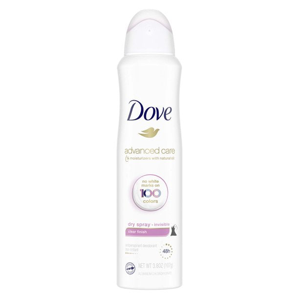 DOVE CLEAR FINISH 48 HR DRY SPRAY 3.8 OZ