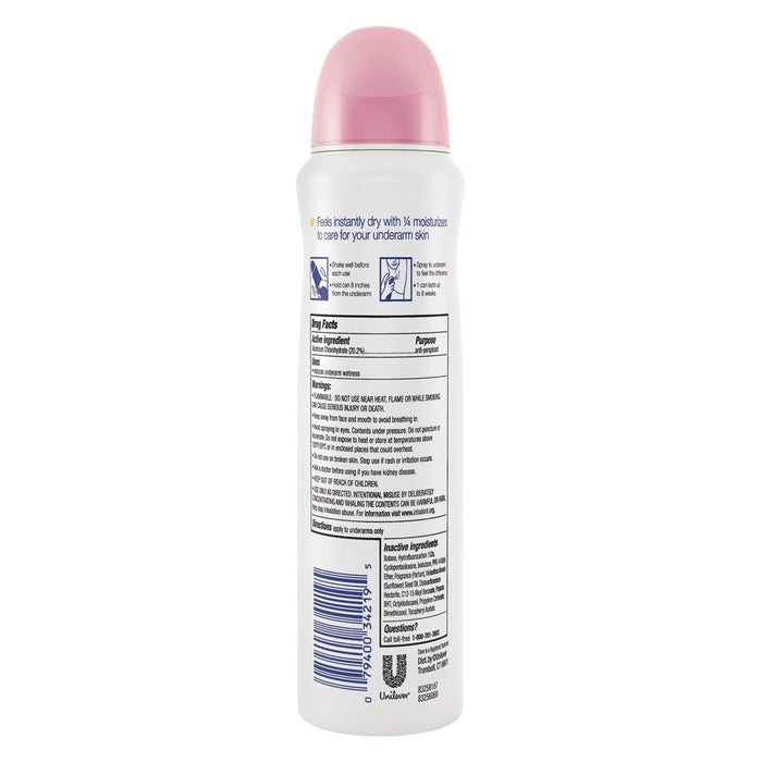DOVE CLEAR FINISH 48 HR DRY SPRAY 3.8 OZ