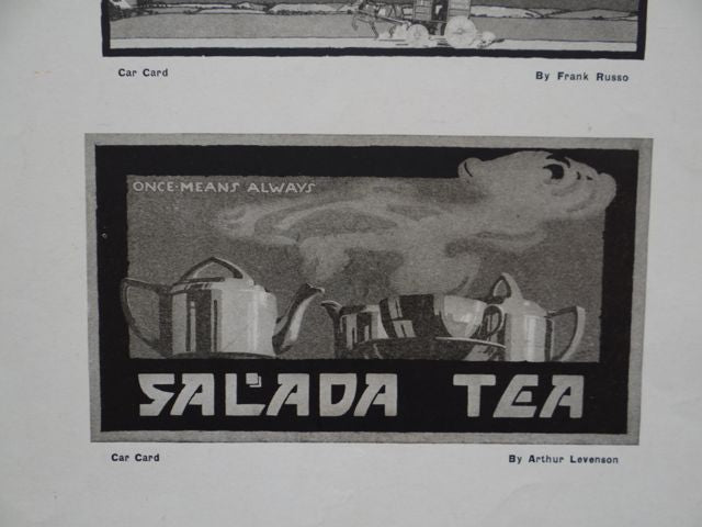 Early Twentieth Century Ad Examples Lithographic Plate Various Artists