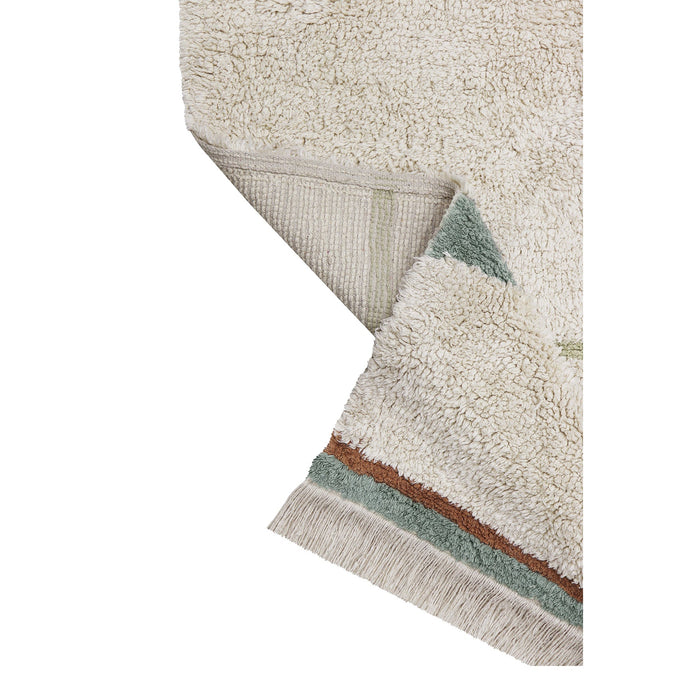 Eco-City Lanes Vintage Blue Washable Area Rug - Rugs by Roo