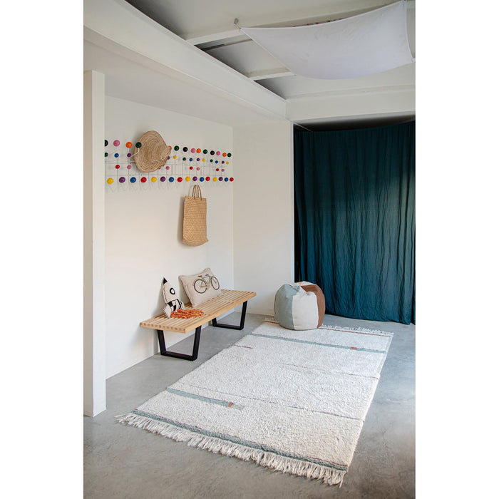 Eco-City Lanes Vintage Blue Washable Area Rug - Rugs by Roo