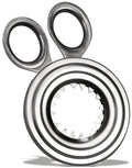 Silver Egg Topper on white background.