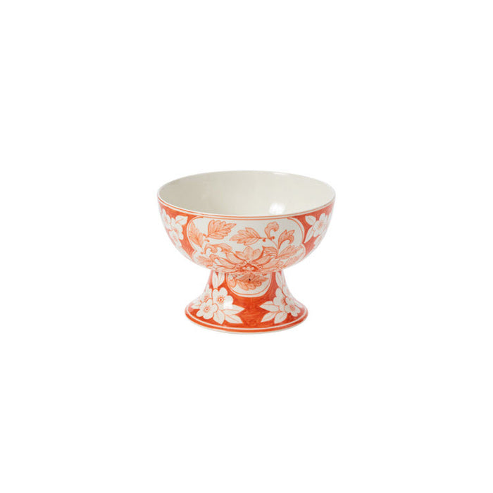 Elodie Chinoiserie Compote Coral 5.75"