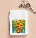 Estelle's Pumpkin Can Sunflowers Tea Towel