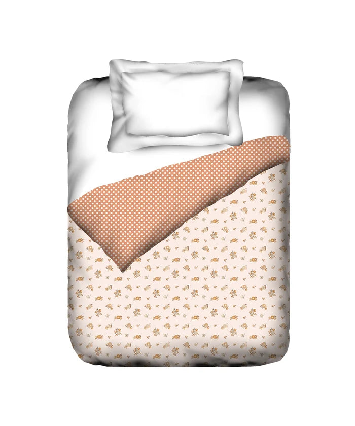 Everyday Single Dohar, Little Bloom|95 GSM Micro Polyester|Reversible