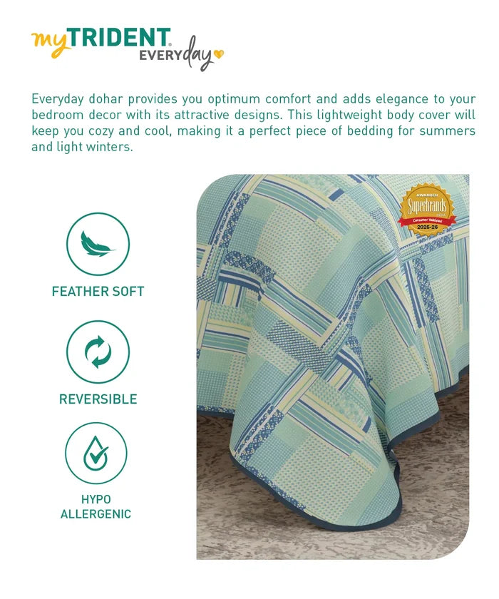 Everyday Single Dohar, Mazikien|95 GSM Micro Polyester|Reversible