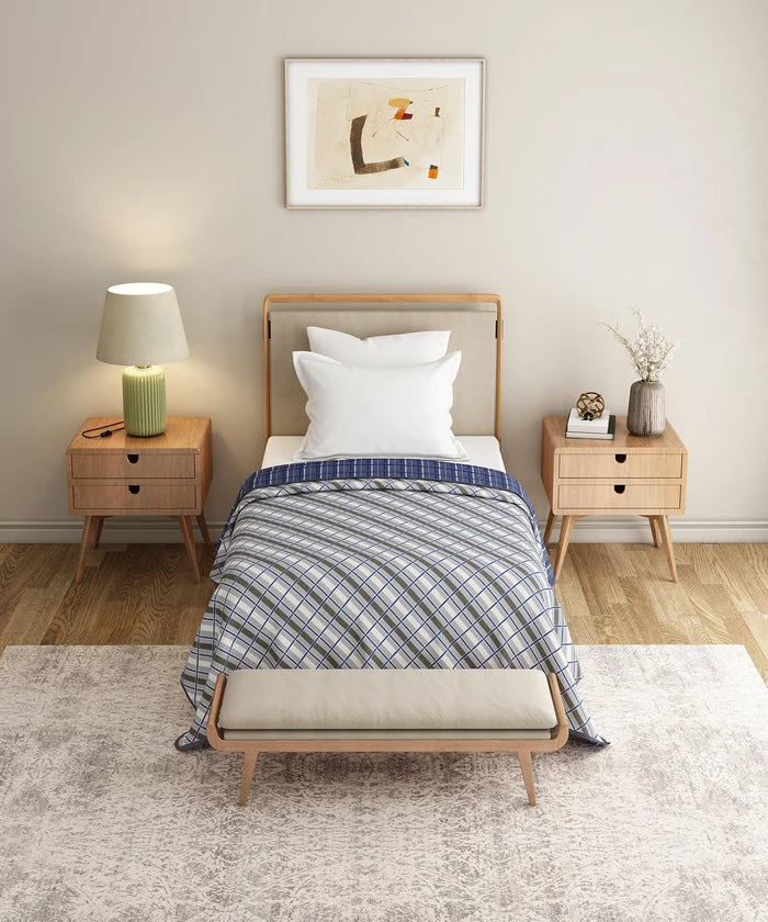 Everyday Single Dohar, Oxford|95 GSM Micro Polyester|Reversible