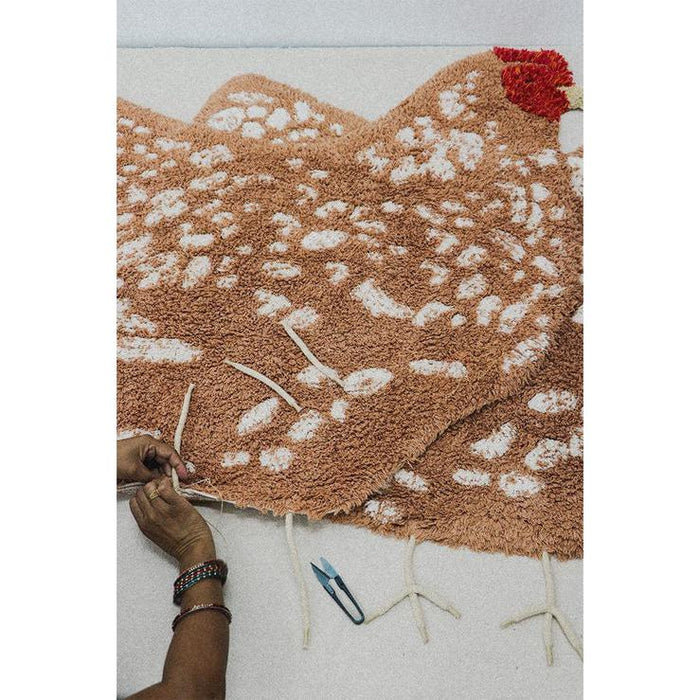 Farm Chicken Washable Area Rug - Rugs by Roo
