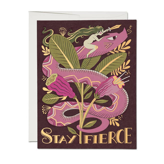 Fierce Snake Friendship Card