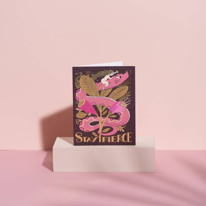 Fierce Snake Friendship Card