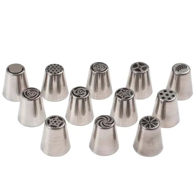 Floral Piping Tip Box of 12