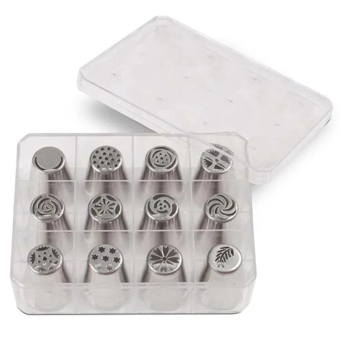 Floral Piping Tip Box of 12