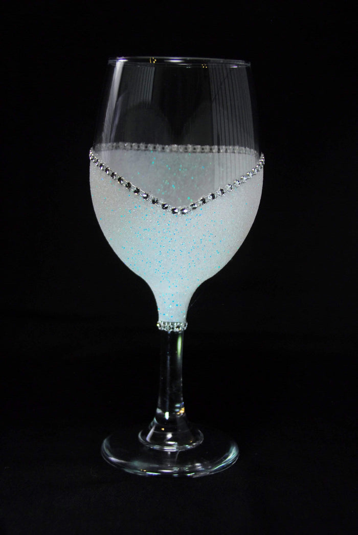 Floral Skull Design #2-Bling Stem or Stemless Wine Glasses-Choose your color-Pirate Theme - Winey Bitches - Wine- Women- K9's
