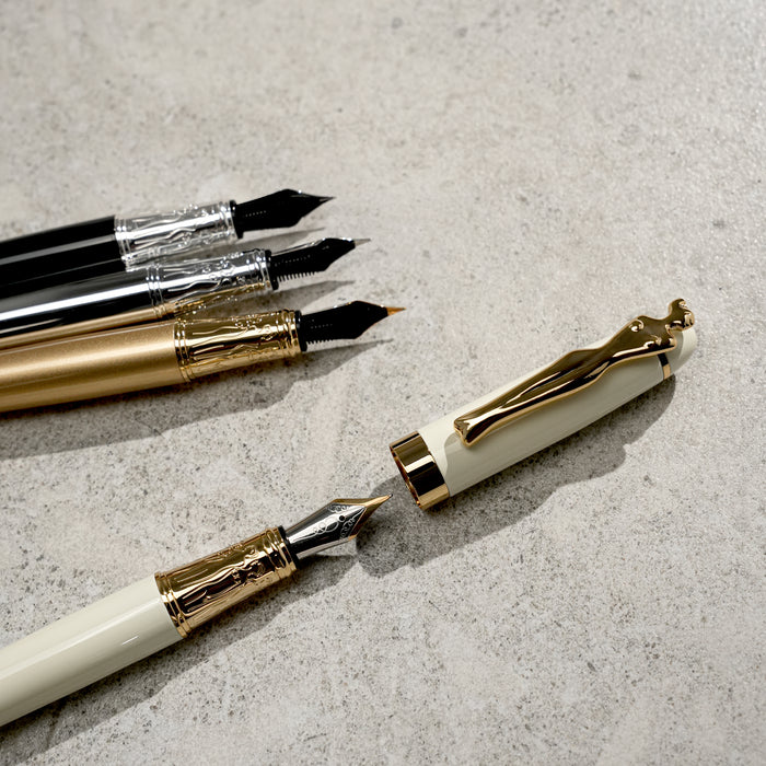 Fountain Pen - Woman - Silver - Black