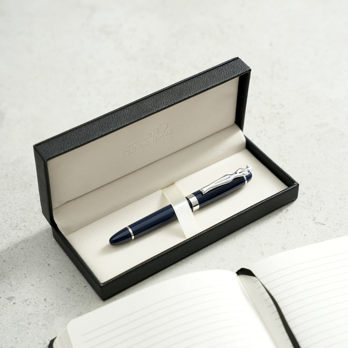 Fountain Pen - Woman - Silver - Navy
