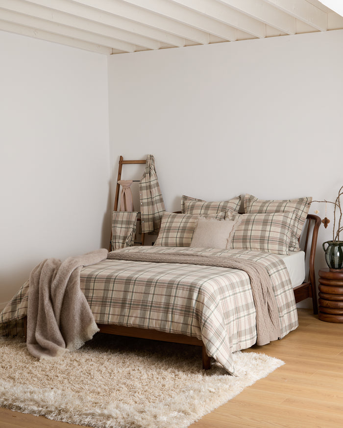 Foxford Eve Tartan Flannel Duvet Set