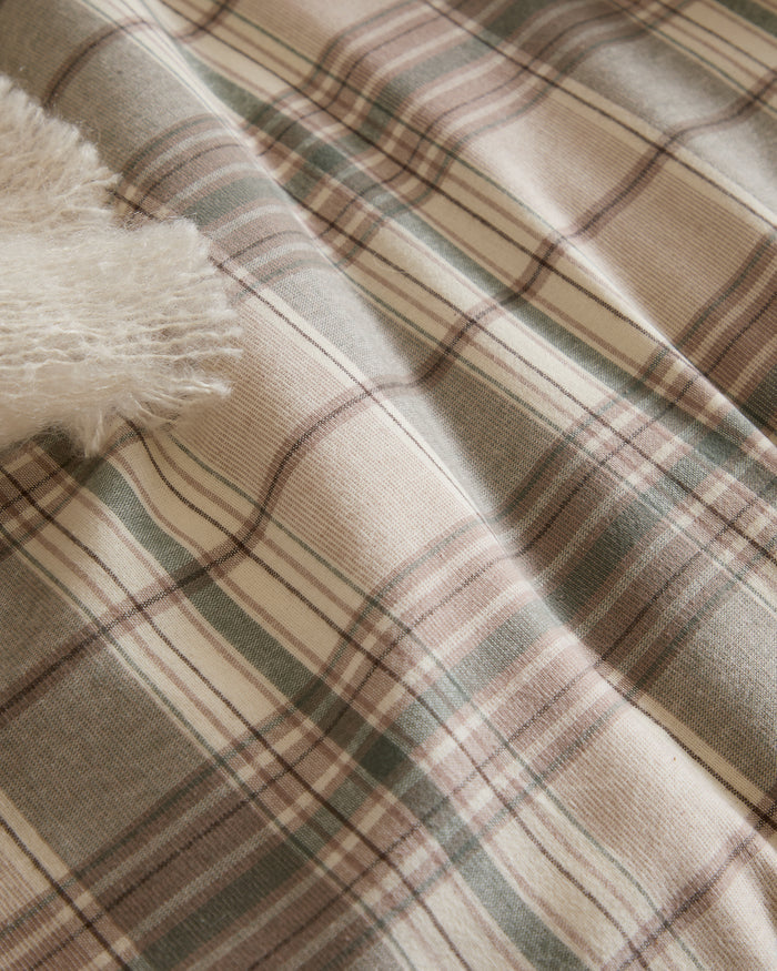 Foxford Eve Tartan Flannel Duvet Set