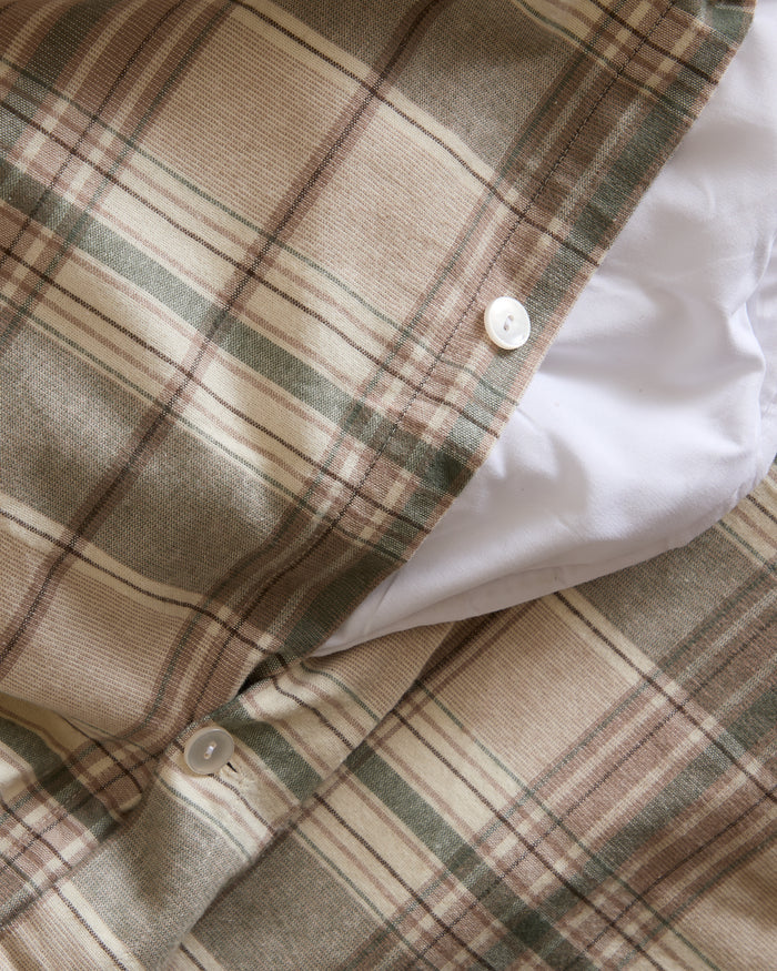 Foxford Eve Tartan Flannel Duvet Set