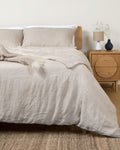 Foxford Nacre Pure Linen Duvet Set