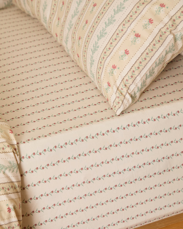 Foxford Rose Fitted Sheet