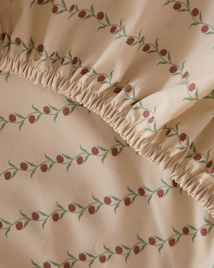 Foxford Rose Fitted Sheet