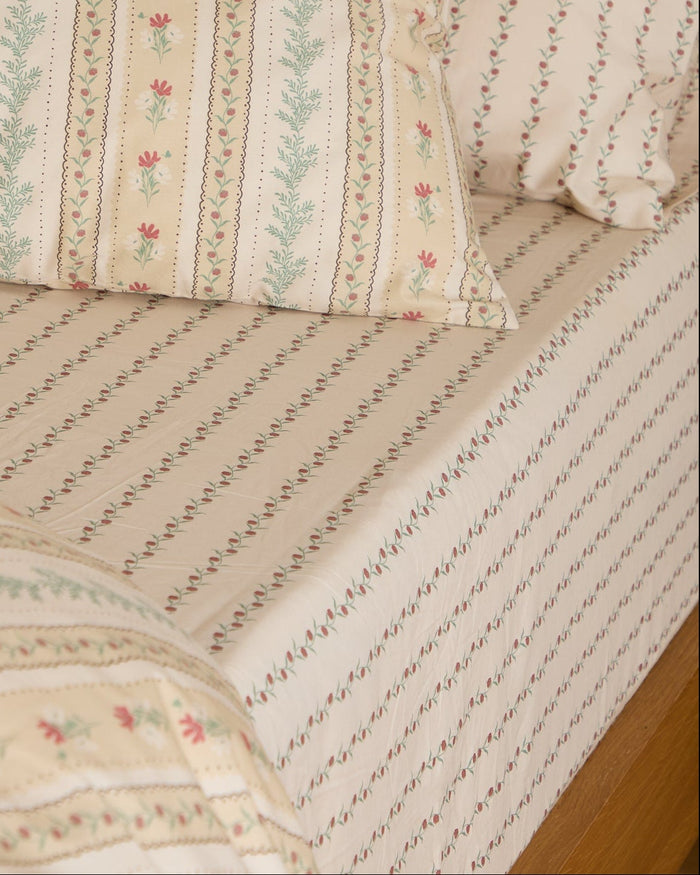 Foxford Rose Fitted Sheet