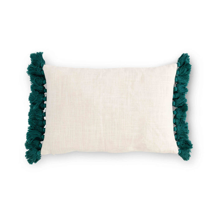 "Free" Bird Appliqued Cotton Pillow
