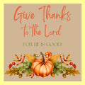Give Thanks to the Lord Square Pillow Swap