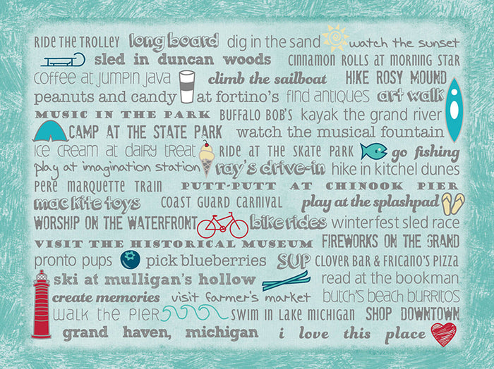 Greeting Card - Grand Haven Bucket List