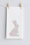 HALEY'S PLAID BUNNY #8 TEA TOWEL