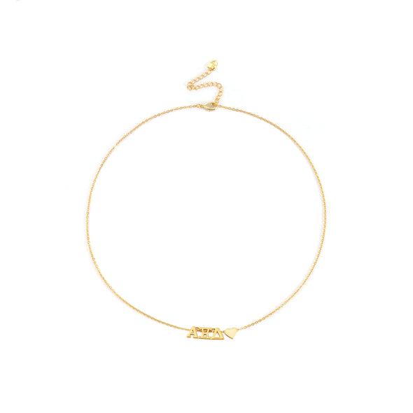 Heart Necklace- Alpha Xi Delta
