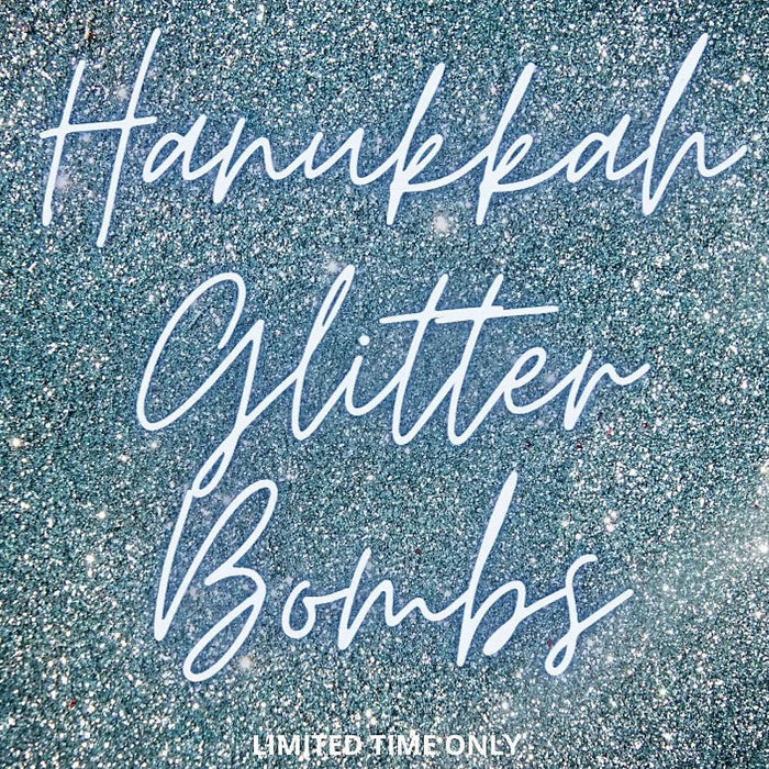 HOLIDAY HANUKKAH GLITTER BOMB BEVERAGE PUFFS (5 PACK)