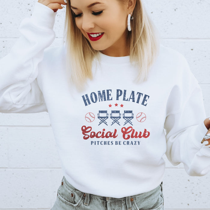 Home Plate Social Club Crewneck Sweatshirt - Trendznmore