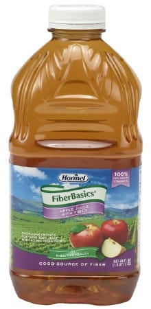 Hormel FiberBasics Oral Fiber Supplement Apple 48 oz. Bottle Ready to Use CS/6 87145677