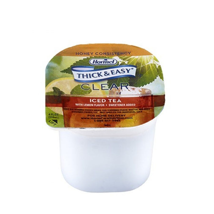 Hormel Food Services Thick & Easy Thickened Beverage: Iced Tea, 4 oz, Honey Consistency, 24 Count 76960388
