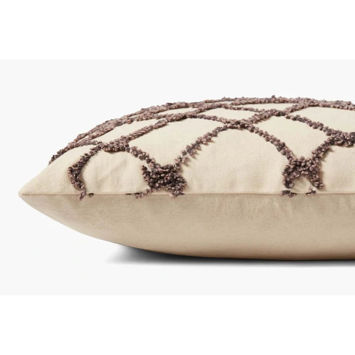 Ivory Black Cotton Pillow - Rugs by Roo