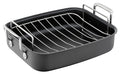 Jamie Oliver by Tefal Premium Hard Anodised Roaster & Rack 26x32cm