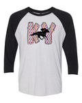 Kentucky Derby #5 Black Raglan