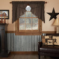 Kettle Grove Scalloped Lined Prairie Swag Curtains - Primitive Star Quilt Shop