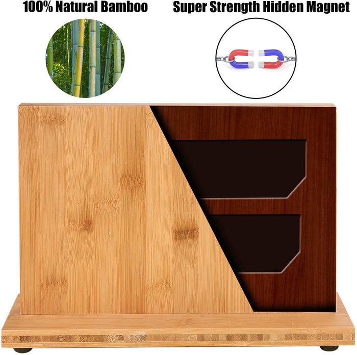 Knife Magnetic Holder | 100% Pure Bamboo |