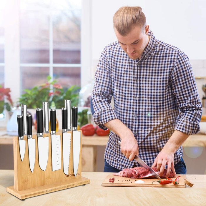Knife Magnetic Holder | 100% Pure Bamboo |