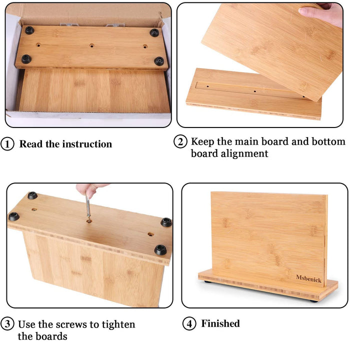 Knife Magnetic Holder | 100% Pure Bamboo |