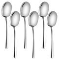 Large Serving Spoons 12 Inch Stainless Steel - Buffet Spoons Set of 6