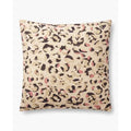 Leopard Spot Ivory Pink Cotton Pillow - Rugs by Roo