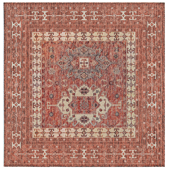 Liora Manne Carmel Kilim Indoor Outdoor Area Rug Red