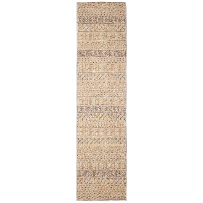 Liora Manne Dunes Geo Stripe Indoor Outdoor Area Rug Sisal