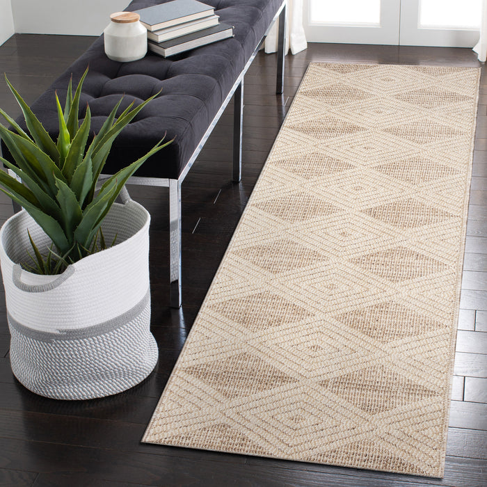 Liora Manne Dunes Modern Diamond Indoor Outdoor Area Rug Sand