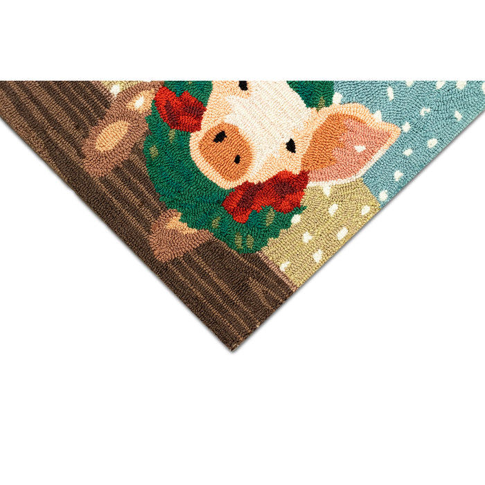 Liora Manne Frontporch Farm Holiday Indoor Outdoor Area Rug Multi