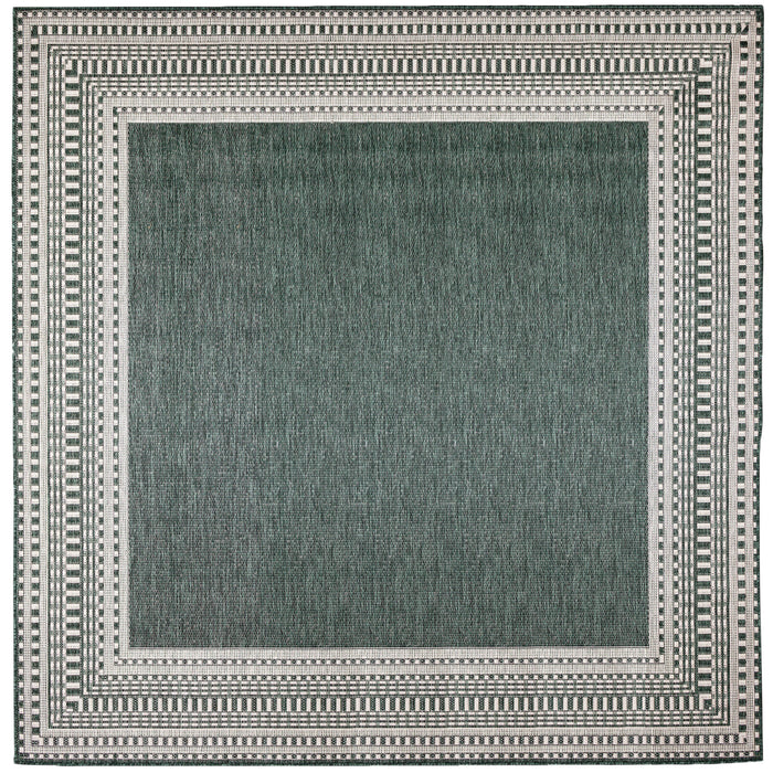 Liora Manne Malibu Etched Border Indoor Outdoor Area Rug Green