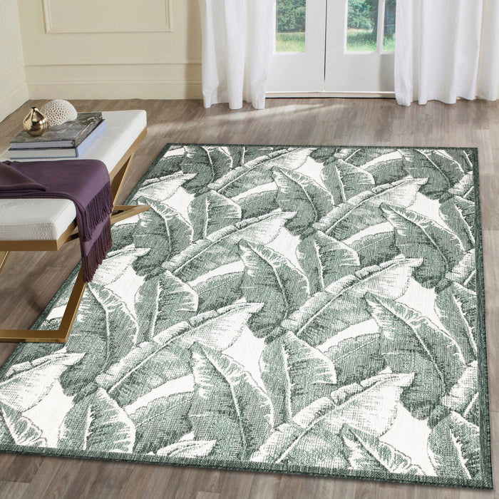 Liora Manne Malibu Fronds Indoor Outdoor Area Rug Green